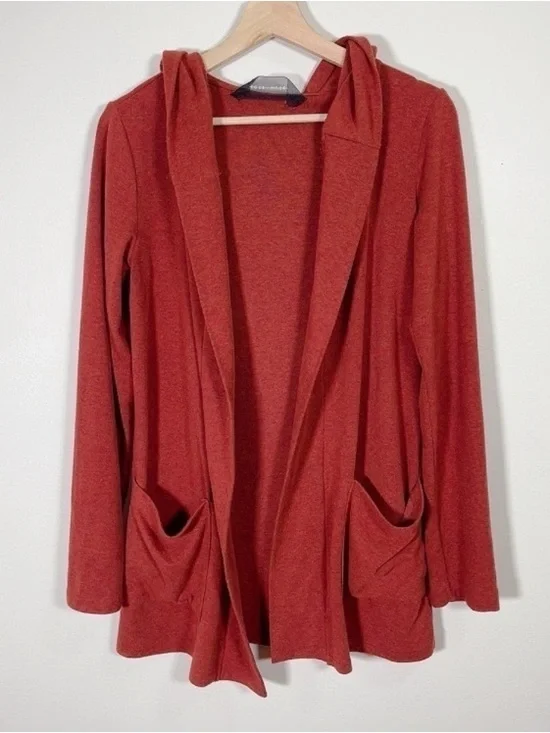 Code x Mode Lightweight Open-Front Rust Cardigan - Picture 2 of 13